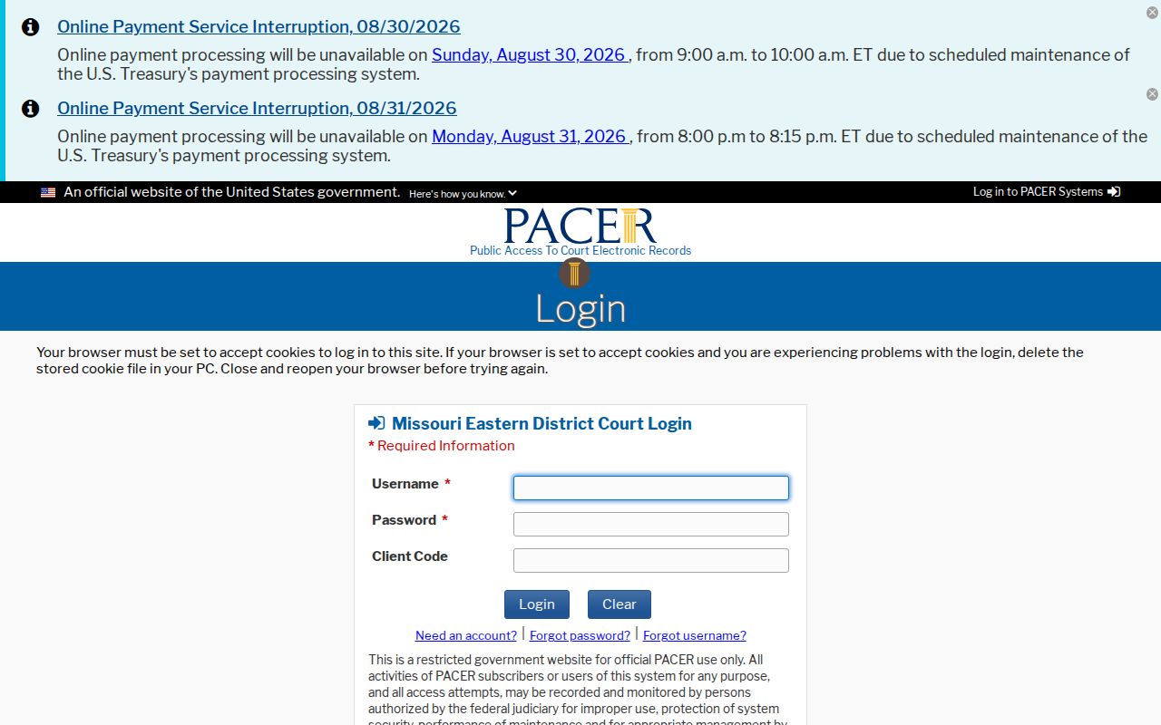 Pike County case lookup comparison image of federal court login access