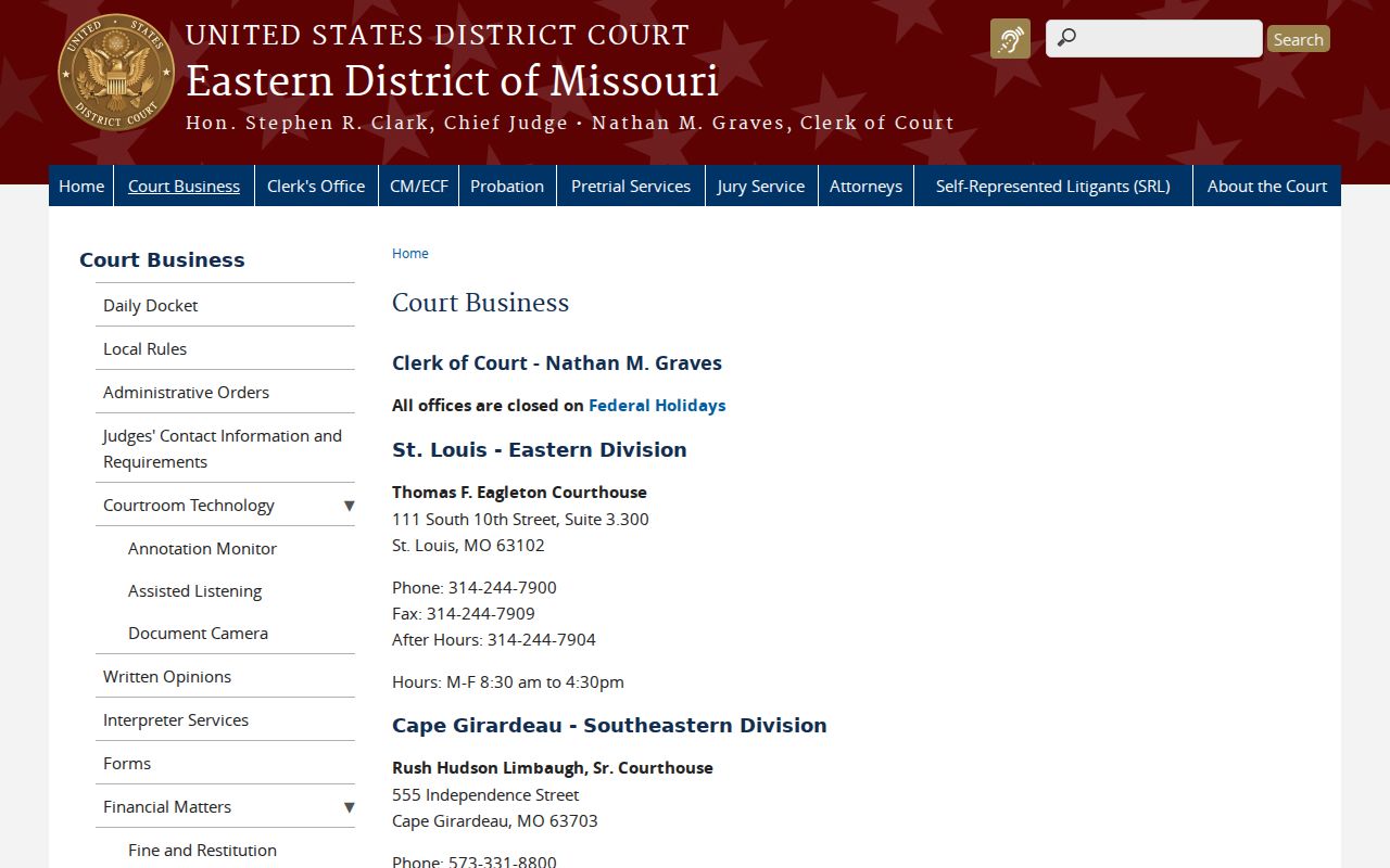 Pike County court record search federal court clerk boundary